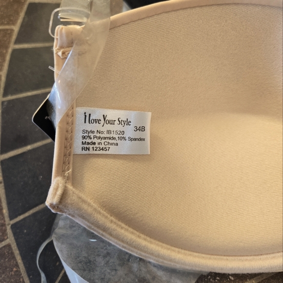 TWO 34B Convertible Hidden Back Gentle Push Up Bra - Picture 8 of 13